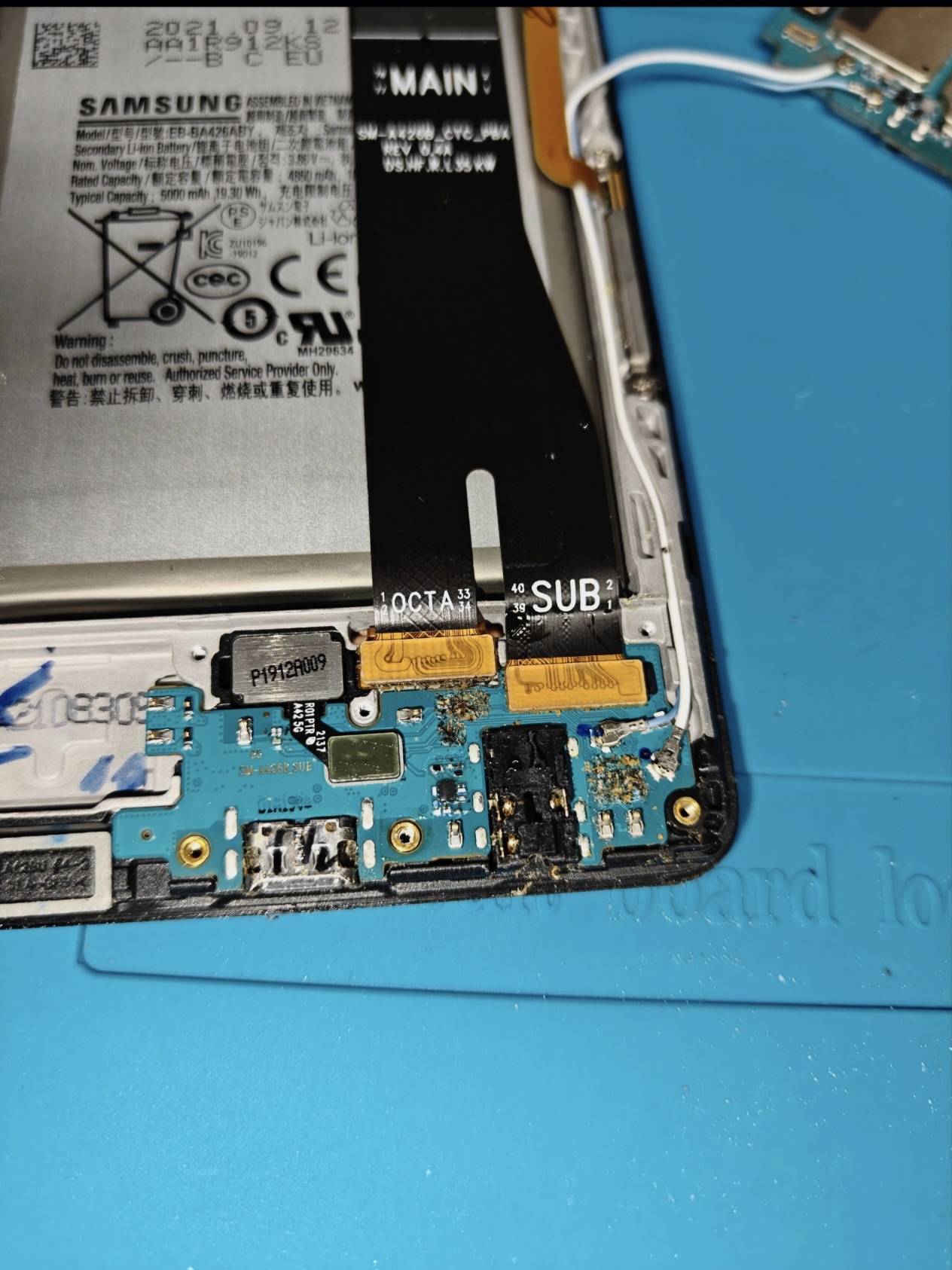 Samsung A24 board repair with data fully recovered